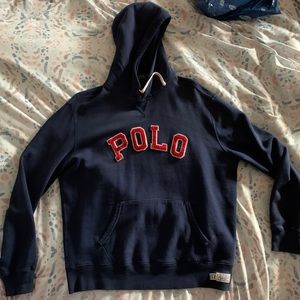 Polo by Ralph Lauren Hoodie sz. XL Navy/Red